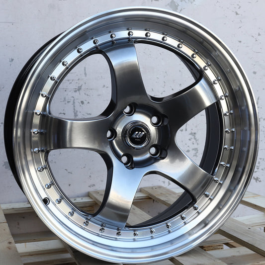 WKS-2 | Work Meister Style Wheels | Hyper Black Machined Lip