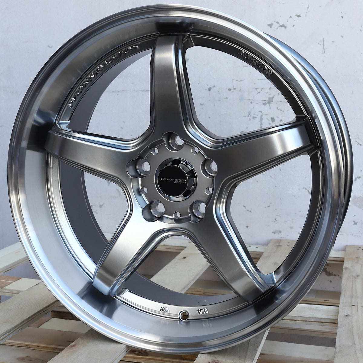 WKS-6 | Work Emotion T5R Style Wheels | Hyper Black Machined Lip