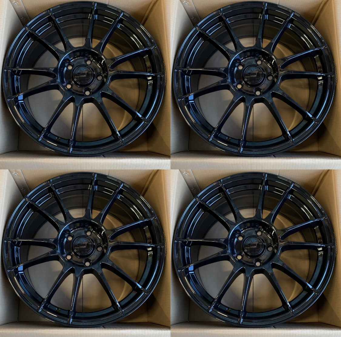 New 18" Inch OZ RACING ULTRALEGGERA STYLE Sport Rims Wheels 18x8 +38 (5x114.3) Black