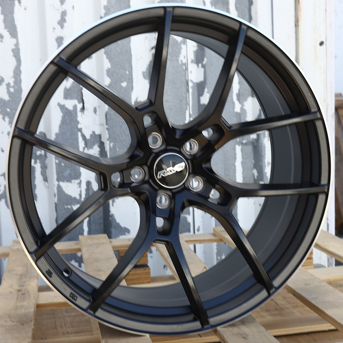 RA-2 | Volk Rays G025 Style Wheels | Matte Black Machined Lip