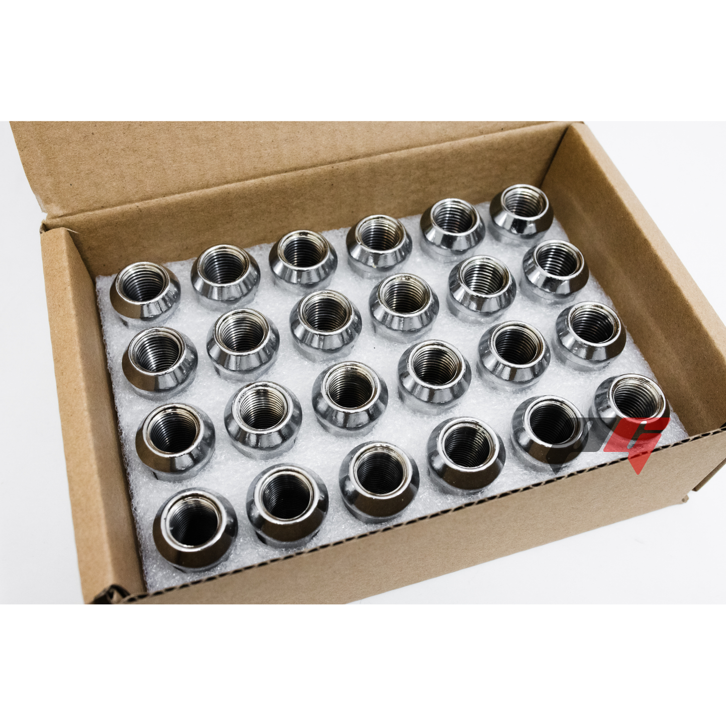 24pcs Chrome M14x1.5 Bulge Acorn Wheel Lug Nuts 1.75" for Chevy GMC Silverado Sierra 1500