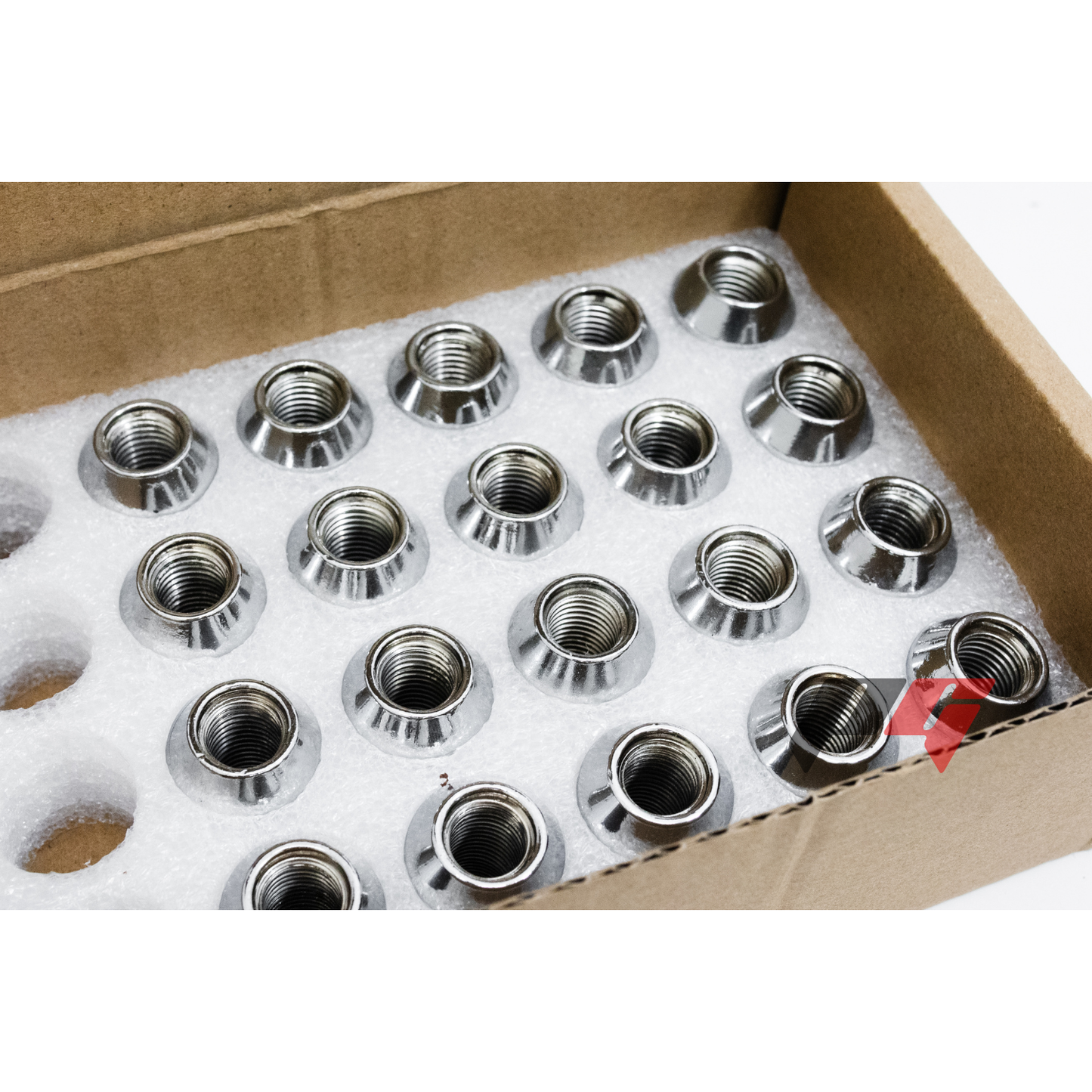 20pc Silver Factory Style M12X1.5 Mag Lug Nuts for Ford Fusion, Escape, Ranger, Focus