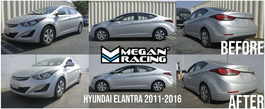 Megan Racing Lowering Springs for 2011-2016 Hyundai Elantra (Sedan Only)