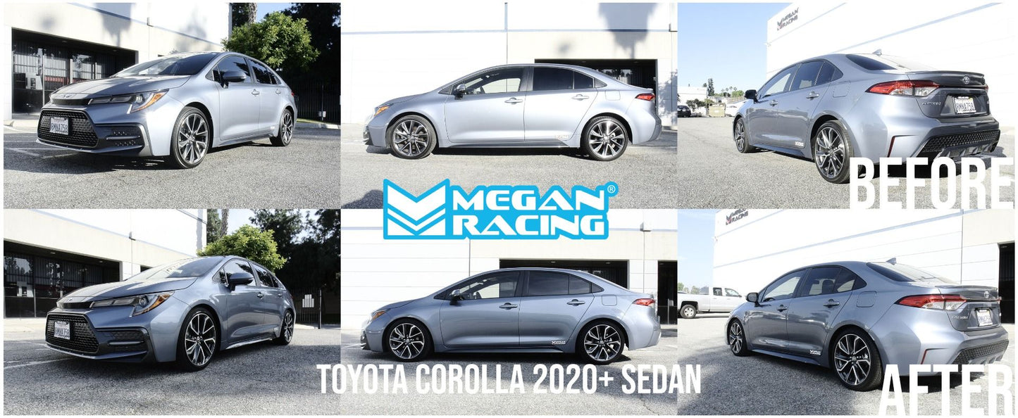Megan Racing Lowering Springs for 2020+ Toyota Corolla Sedan (EXC Hybrid, AWD)
