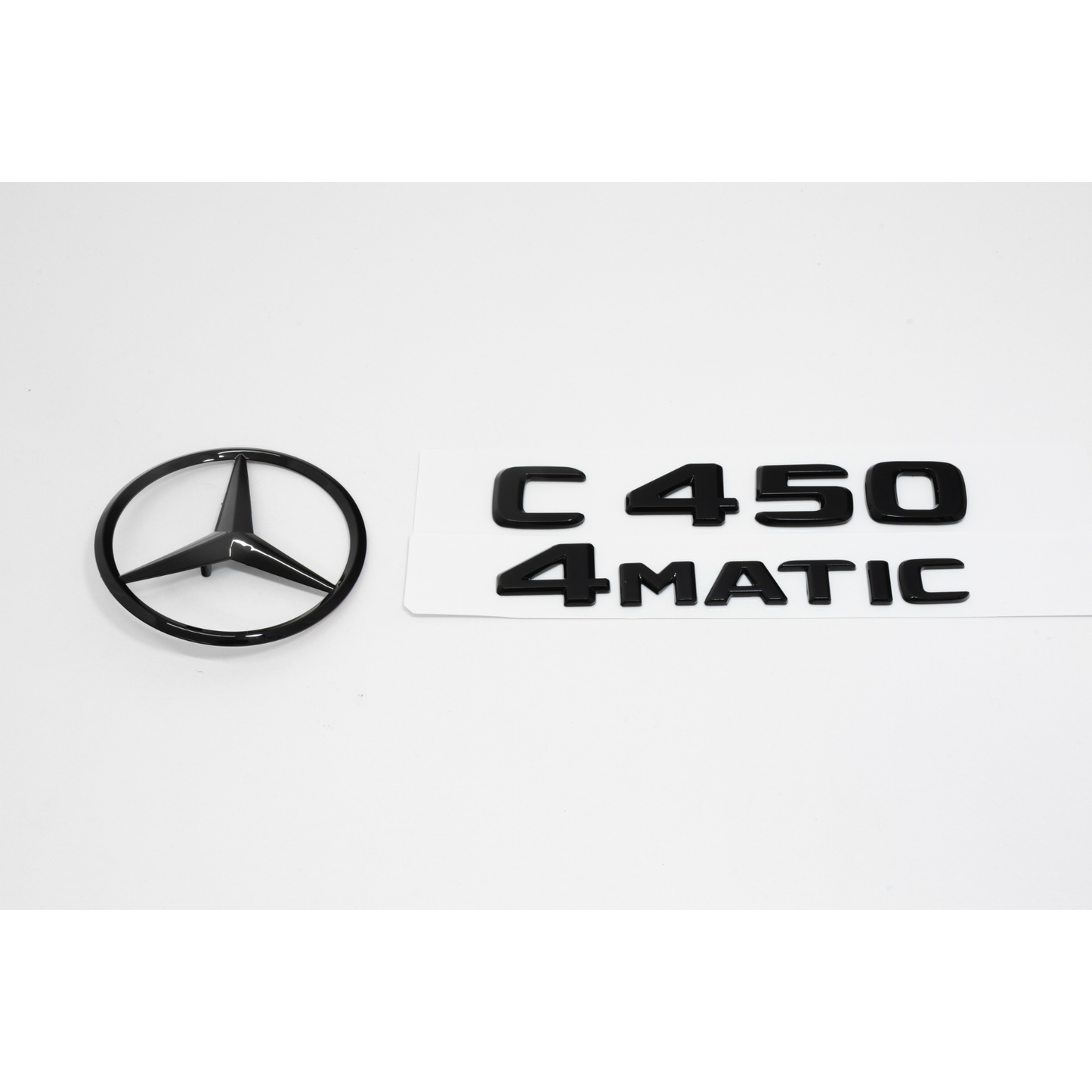 Mercedes-Benz W205 C450 AMG Gloss Black Emblem Pack