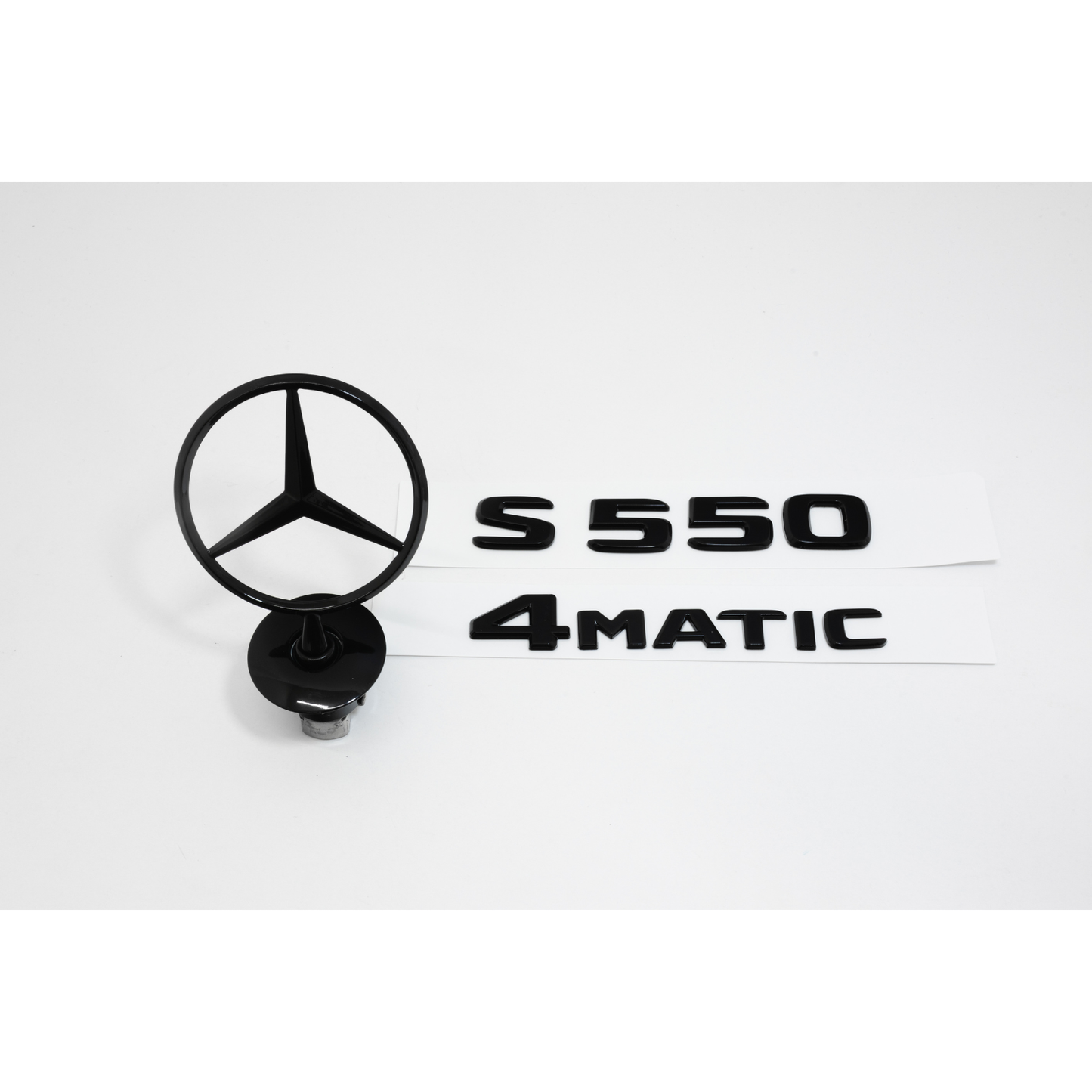 Mercedes-Benz W222 S550 Sedan 4MATIC Gloss Black Emblem Pack