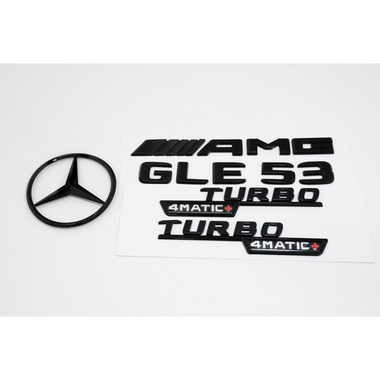 Mercedes-Benz V167 GLE53 AMG Gloss Black Emblem Pack