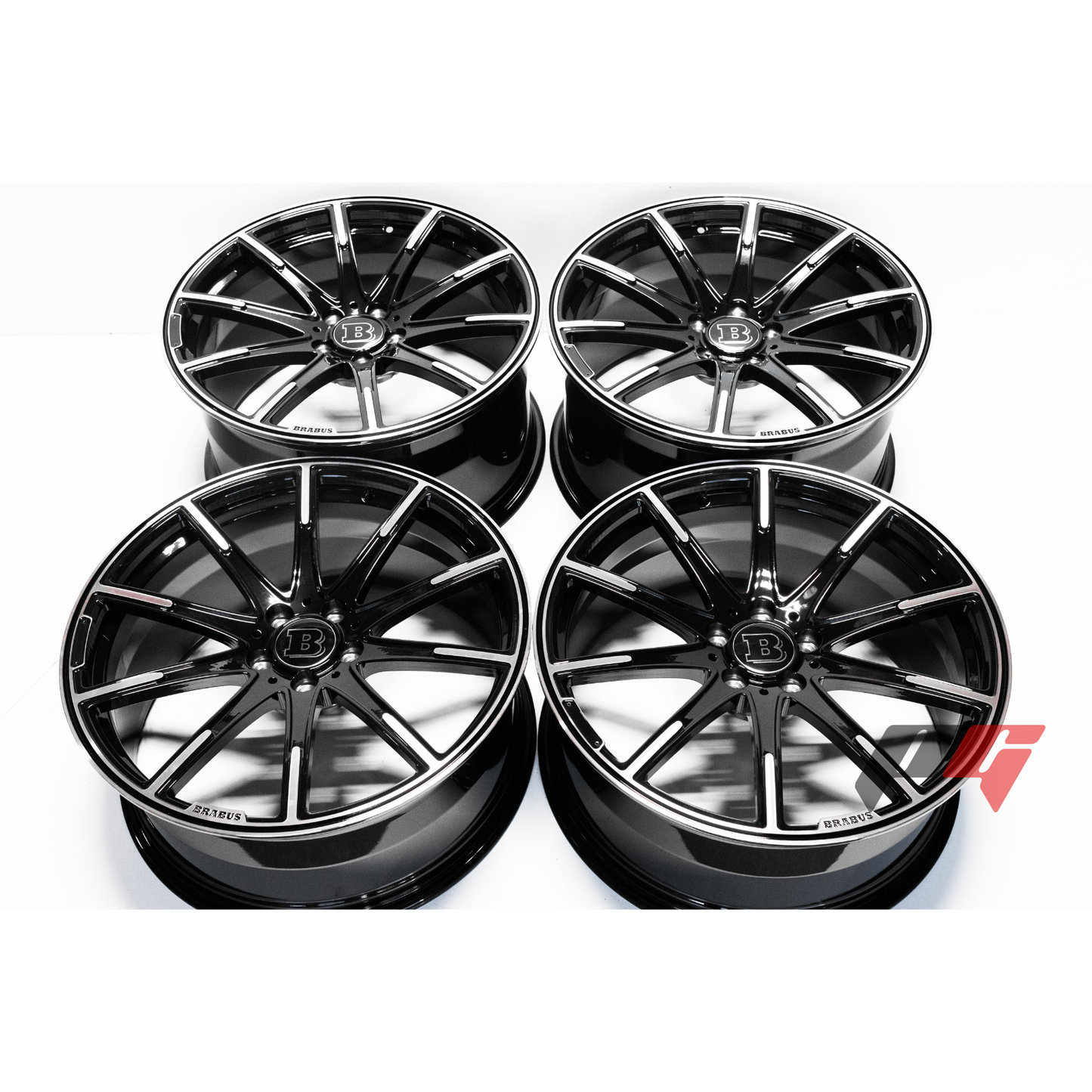 Mercedes Benz Wheels 20x8.5/20x9.5 5x112 Black Machined fit E S SL CL Class 300 350 450 550