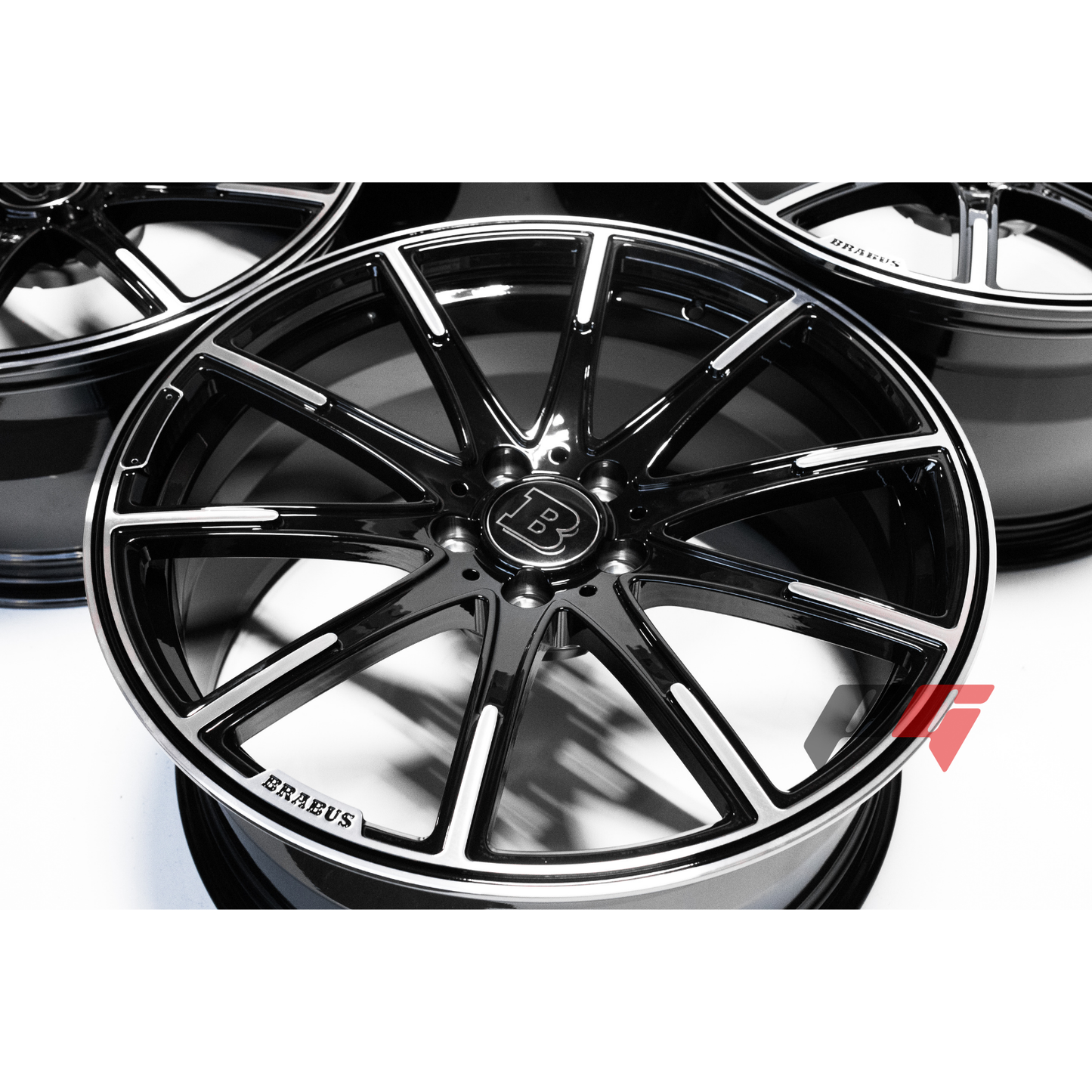 Mercedes Benz Wheels 20x8.5/20x9.5 5x112 Black Machined fit E S SL CL Class 300 350 450 550