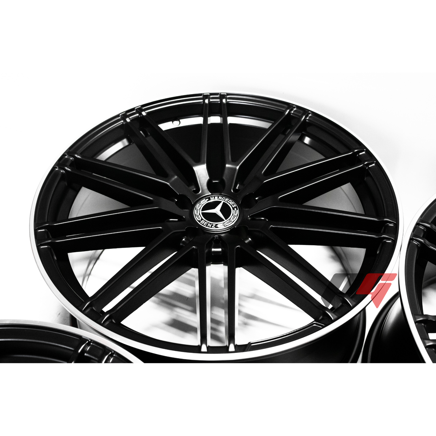 Mercedes Benz Wheels 20x8.5/20x9.5 5x112 Black Machined C E Class 250 280 300 350