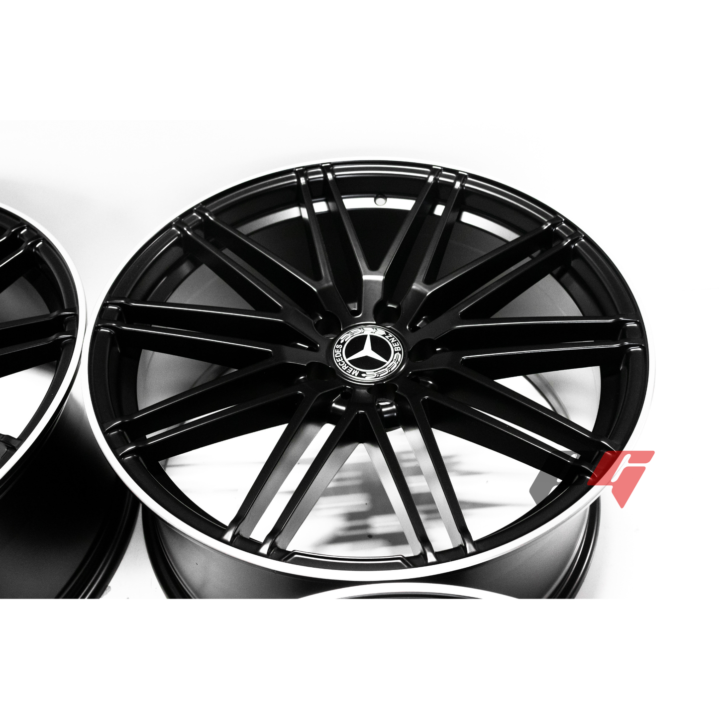 Mercedes Benz Wheels 20x8.5/20x9.5 5x112 Black Machined C E Class 250 280 300 350