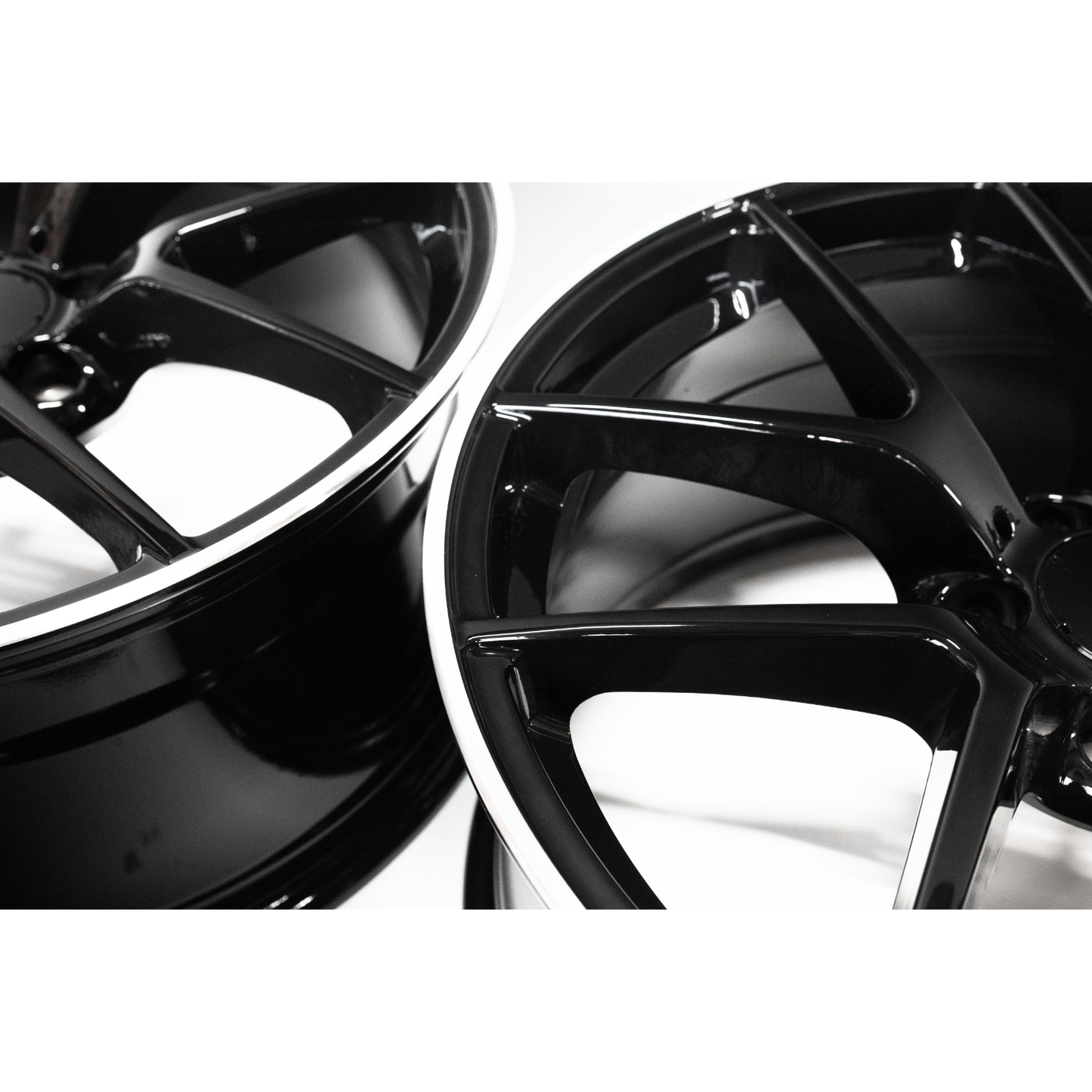 Mercedes Benz Wheels 19x8/19x9 5x112 Gloss Black Machined fit A Class B Class C Class 180 200 220 300 400