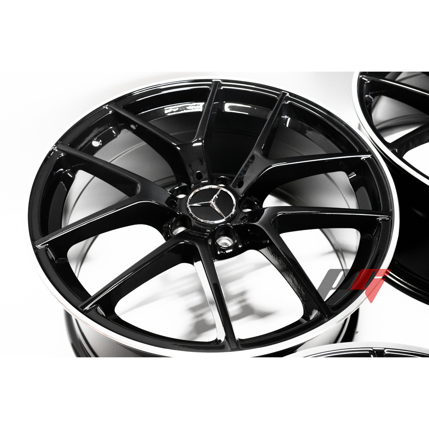 Mercedes Benz Wheels 19x8/19x9 5x112 Gloss Black Machined fit A Class B Class C Class 180 200 220 300 400
