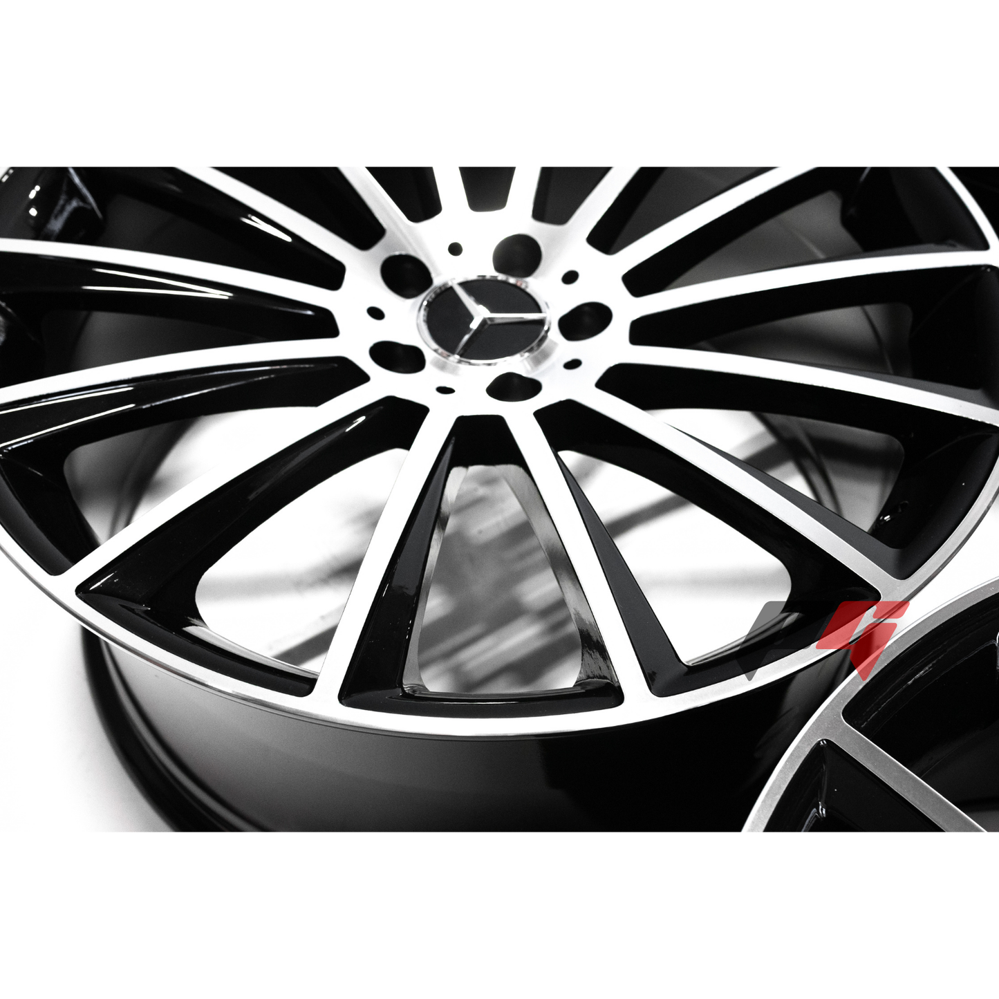 Mercedes Benz Wheels 19x8.5/19x9.5 5x112 Black Machined Lip fit A Class B Class C Class 180 200 220 300 400