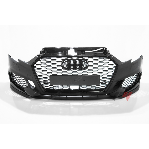 2017-2019 Audi A3, S3 Front RS3 Style Bumper Cover Conversion w/ Front Grille