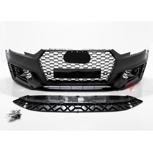 2017-2019 Audi A4, S4 Front RS4 Style Bumper Cover Conversion w/ Front Grille