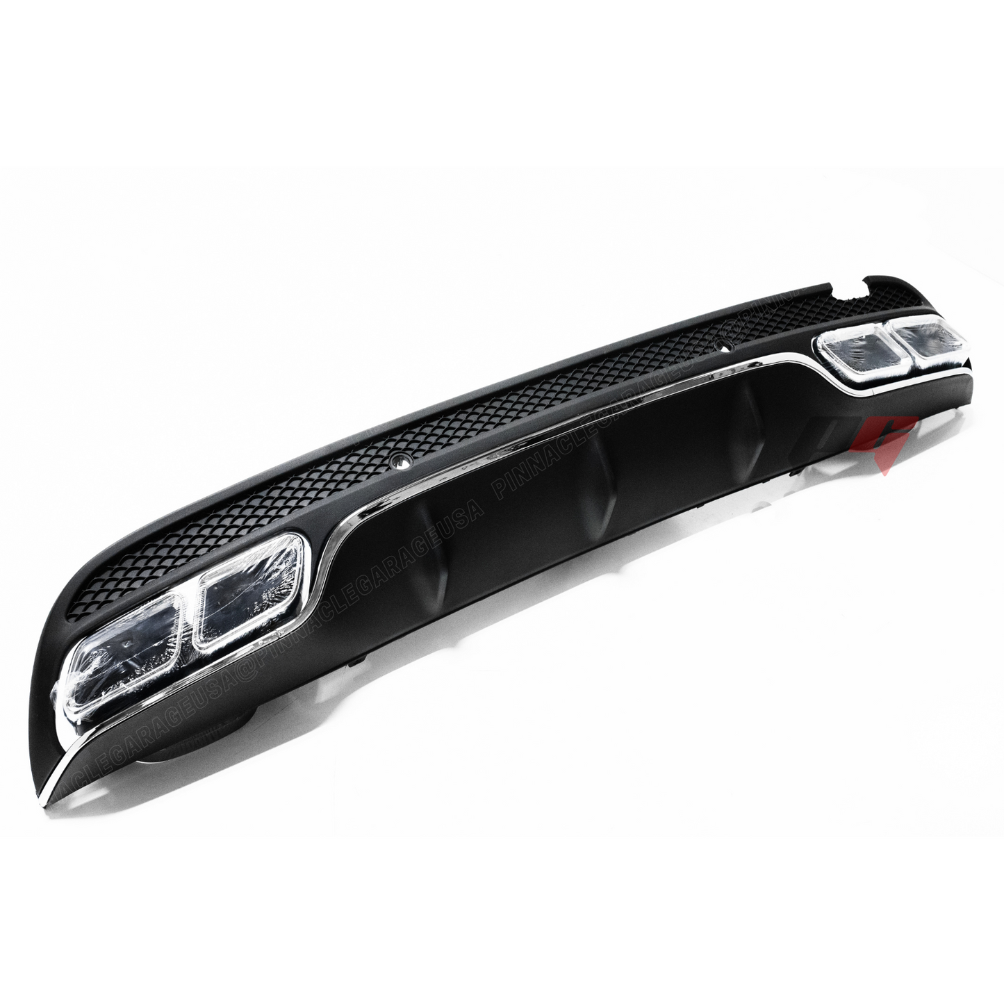 2015-2018 Mercedes Benz W205 C Class Rear AMG Style Diffuser w/ Exhaust Tips