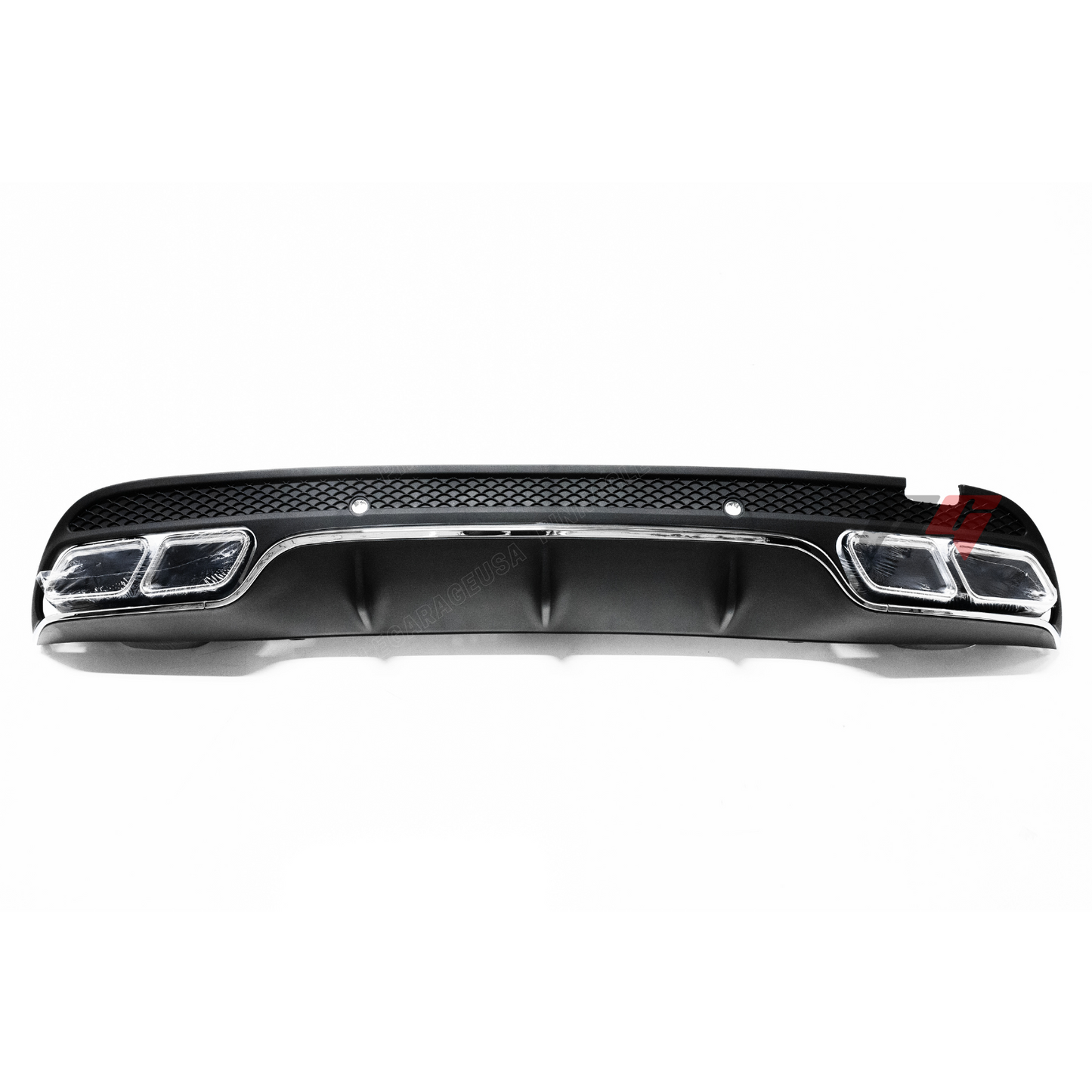 2015-2018 Mercedes Benz W205 C Class Rear AMG Style Diffuser w/ Exhaust Tips