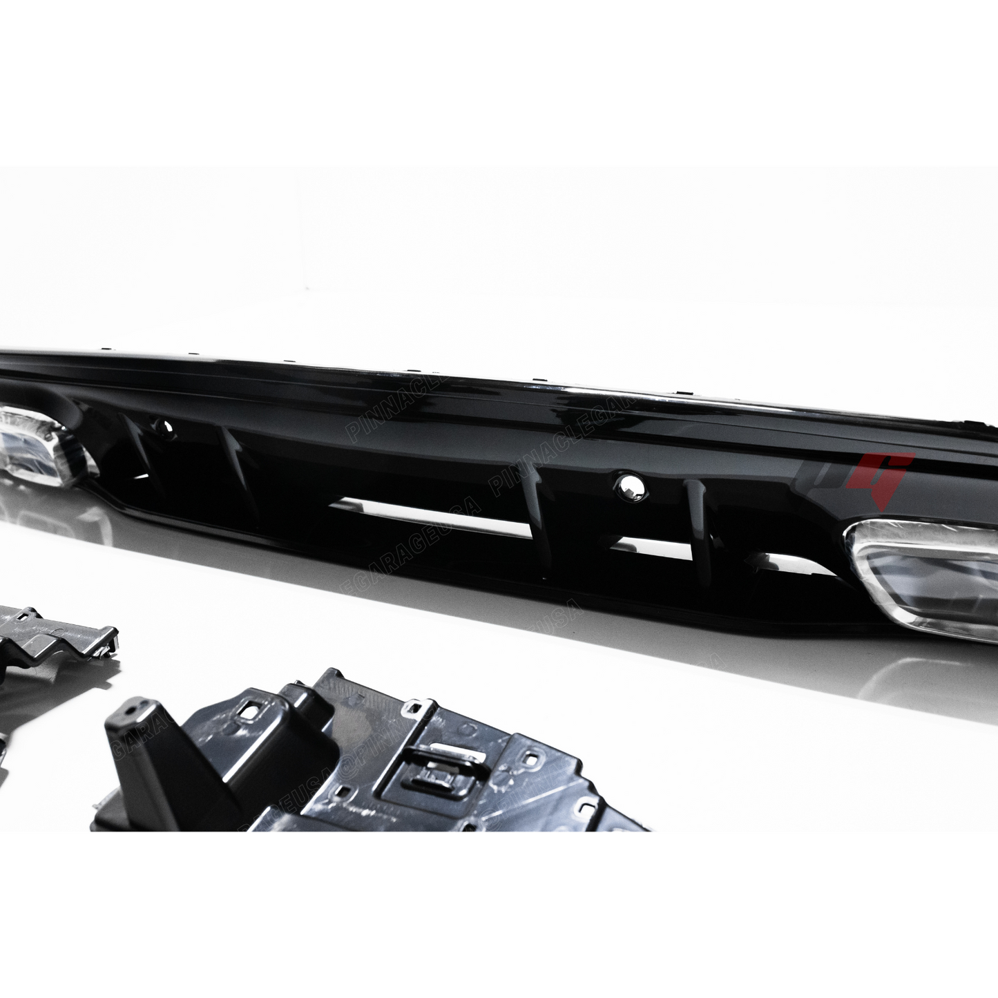 2019-2021 Mercedes Benz W205 C Class Rear AMG Style Diffuser w/ Exhaust Tips