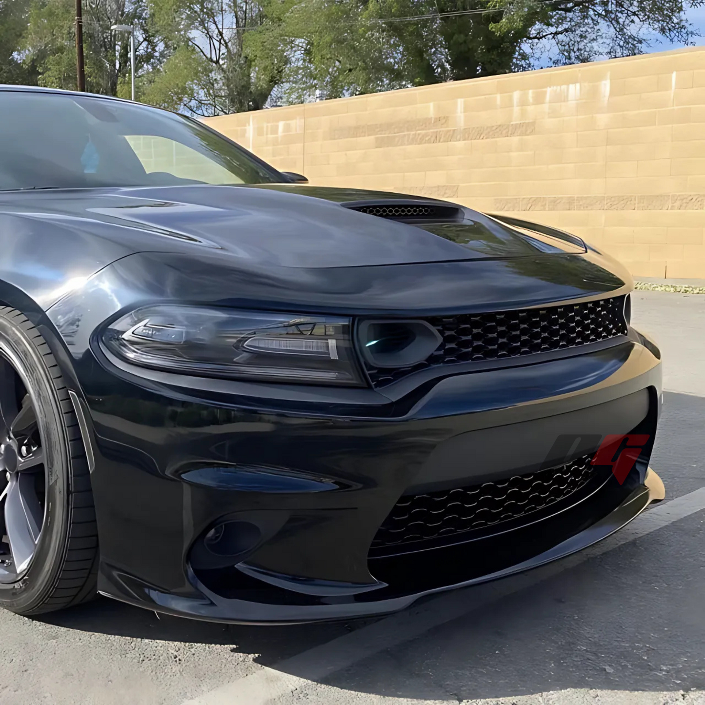 2015-2023 Dodge Charger To SRT Hellcat 2019 Style Front Bumper Cover Conversion w/ Fog Lights