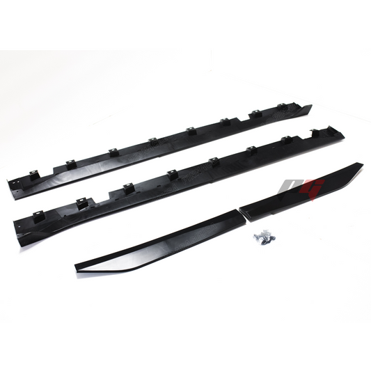 For 2015-2023 Ford Mustang Side Skirt Extension Splitter W/ Winglet GT500 Style