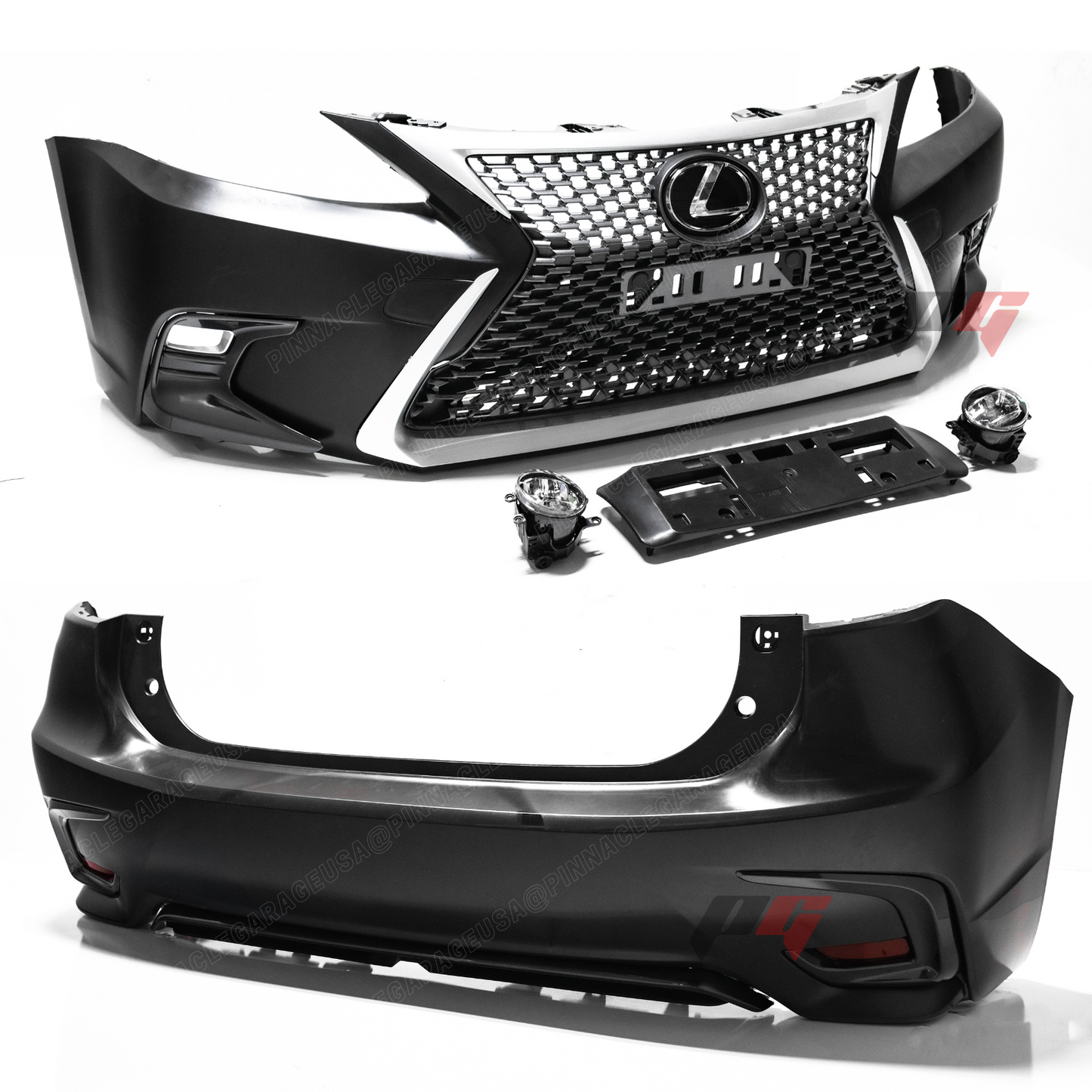 2011-2018 LEXUS CT200H to 2016+ F-Sport Style Front & Rear Bumper Conversion Kit w/ Fog Lights