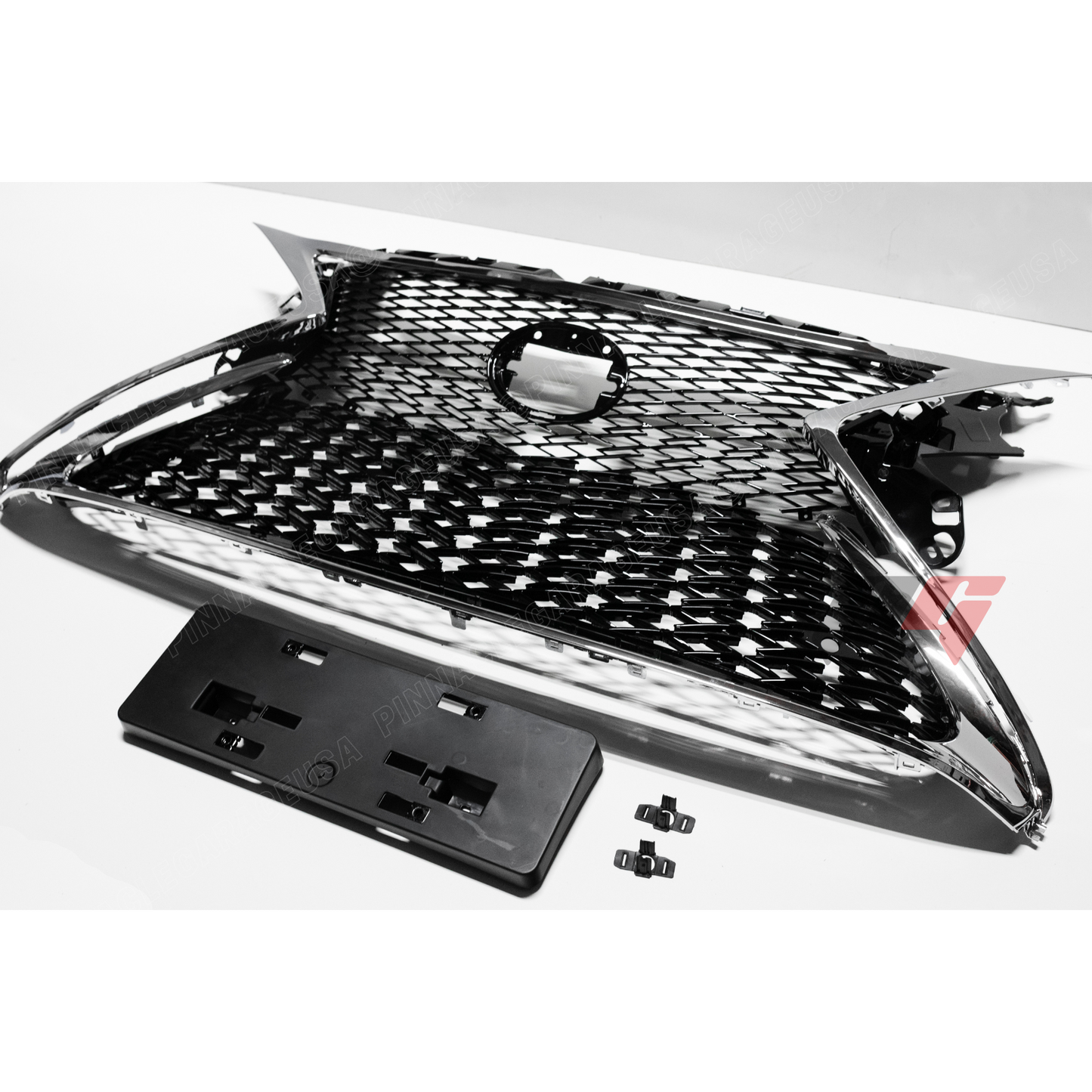 2016-2018 LEXUS ES350, ES300h F-Sport Style Front Grille with Chrome Trim
