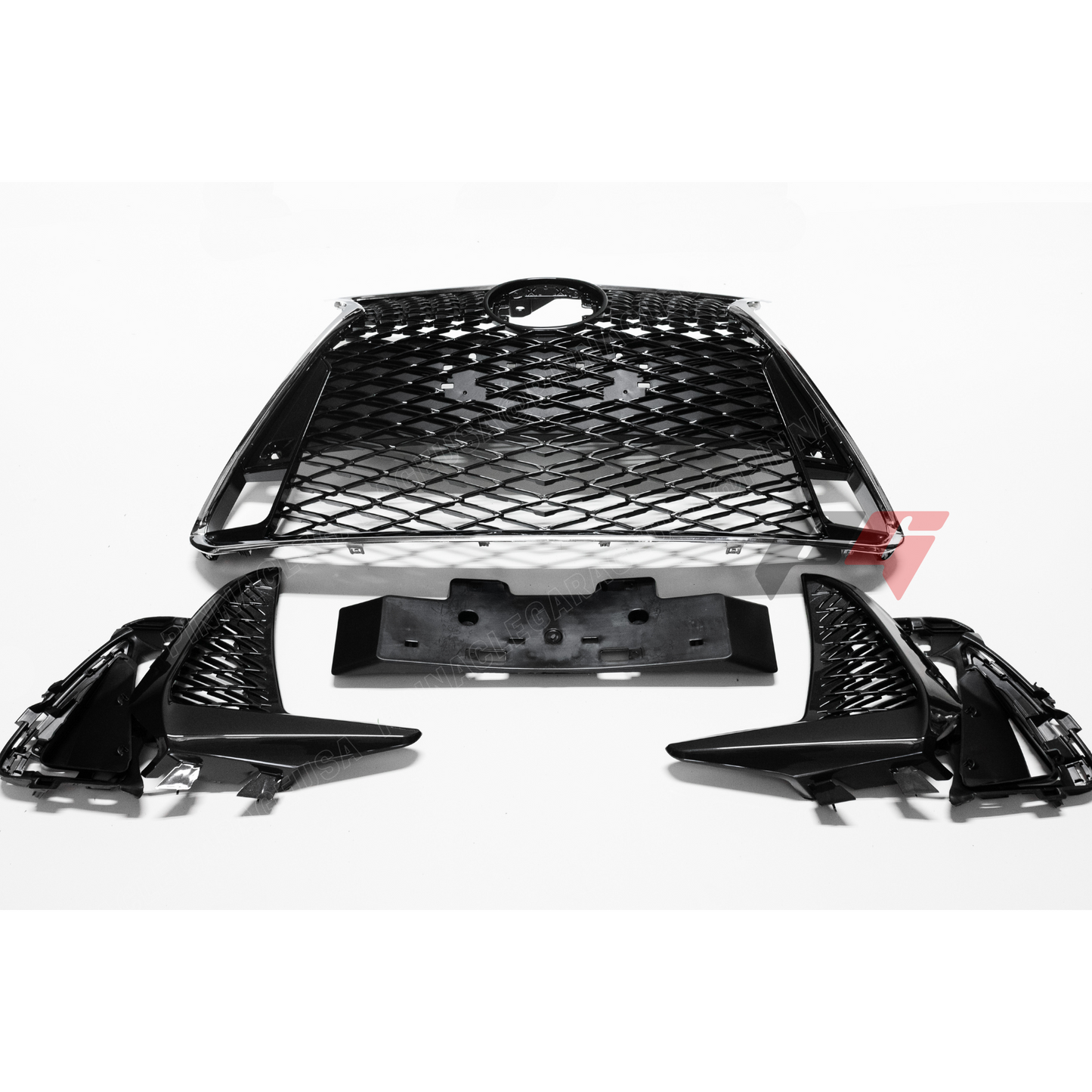 2017-2020 LEXUS IS300, IS350 F-Sport Style Front Grille with Chrome Trim
