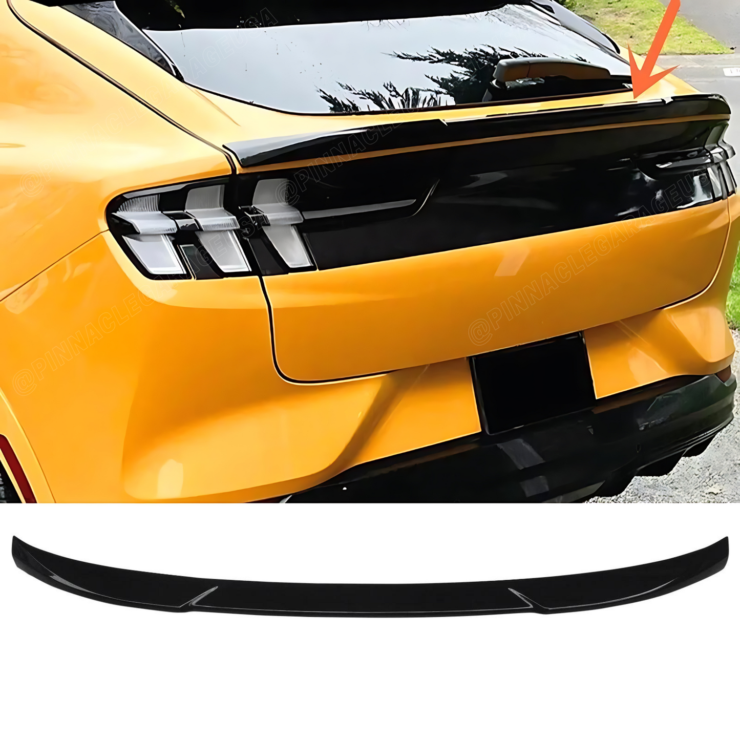 2021-2024 Ford Mustang Mach-E Rear Trunk Lip Mid Spoiler
