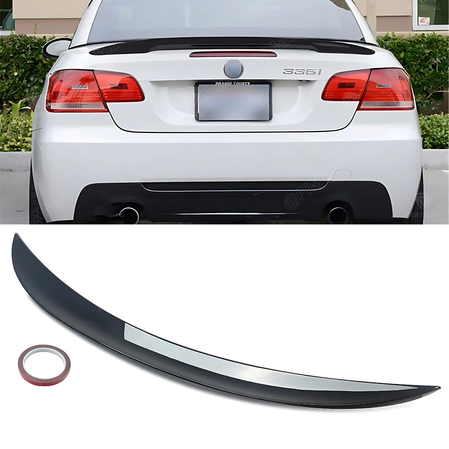 2007-2013 BMW 3 Series/ M3 E93 Convertible Rear Performance Style Trunk Lip Spoiler
