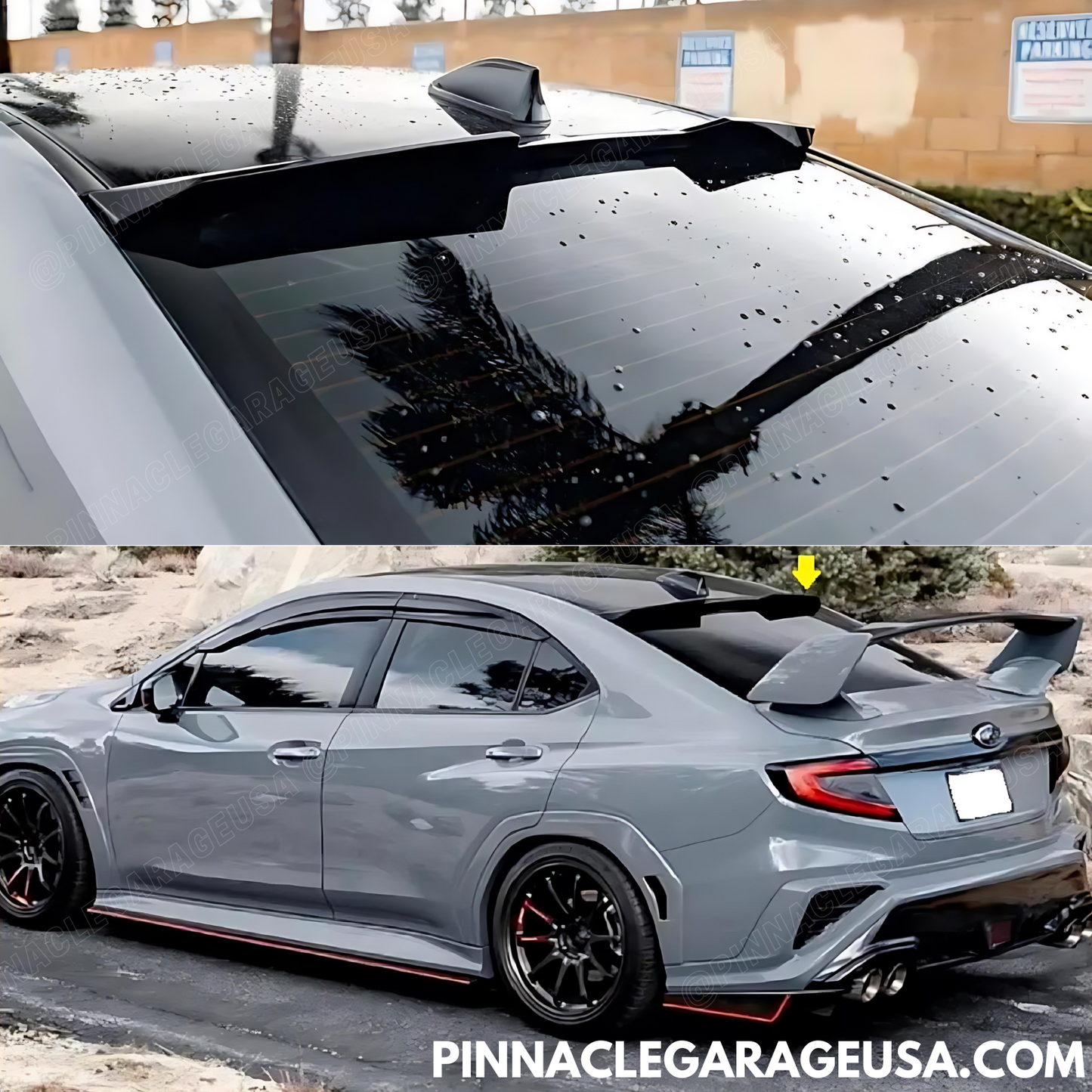 2022-2024 Subaru WRX VB Rear Window V Style Roof Spoiler