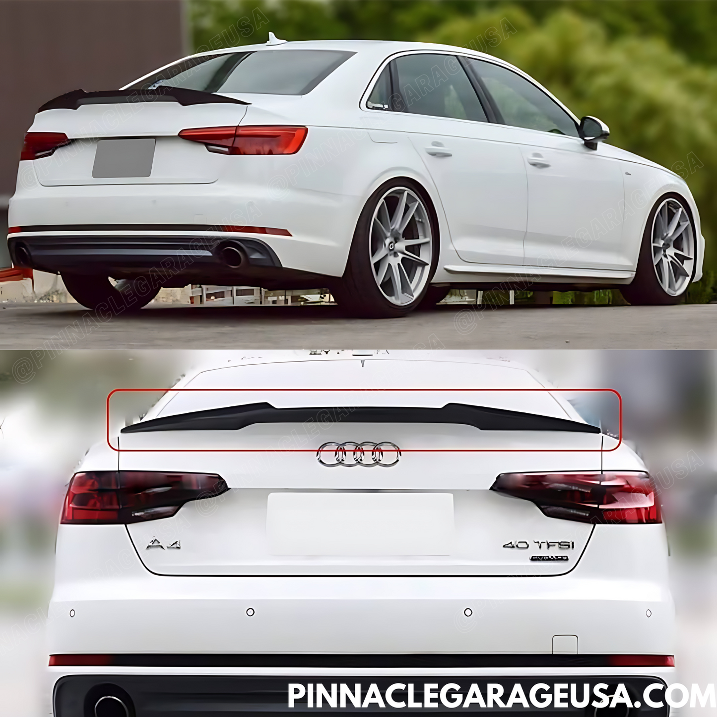 2017-2021 AUDI A4/ S4 (B9) Rear Trunk M4 Style Lip Spoiler