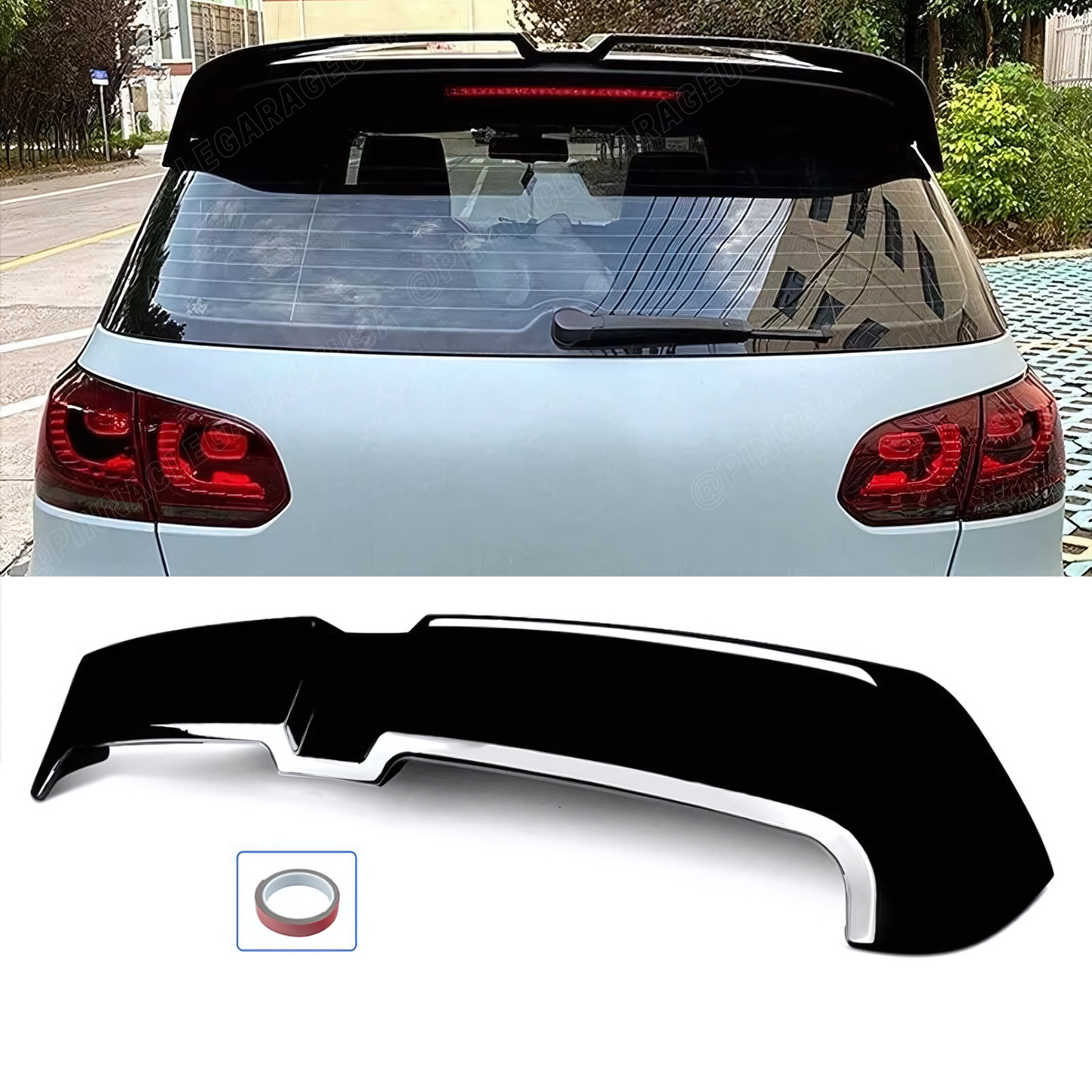 2008-2013 VW Volkswagen Golf 6/ GTI MK6 Rear Window Oettinger Style Roof Spoiler