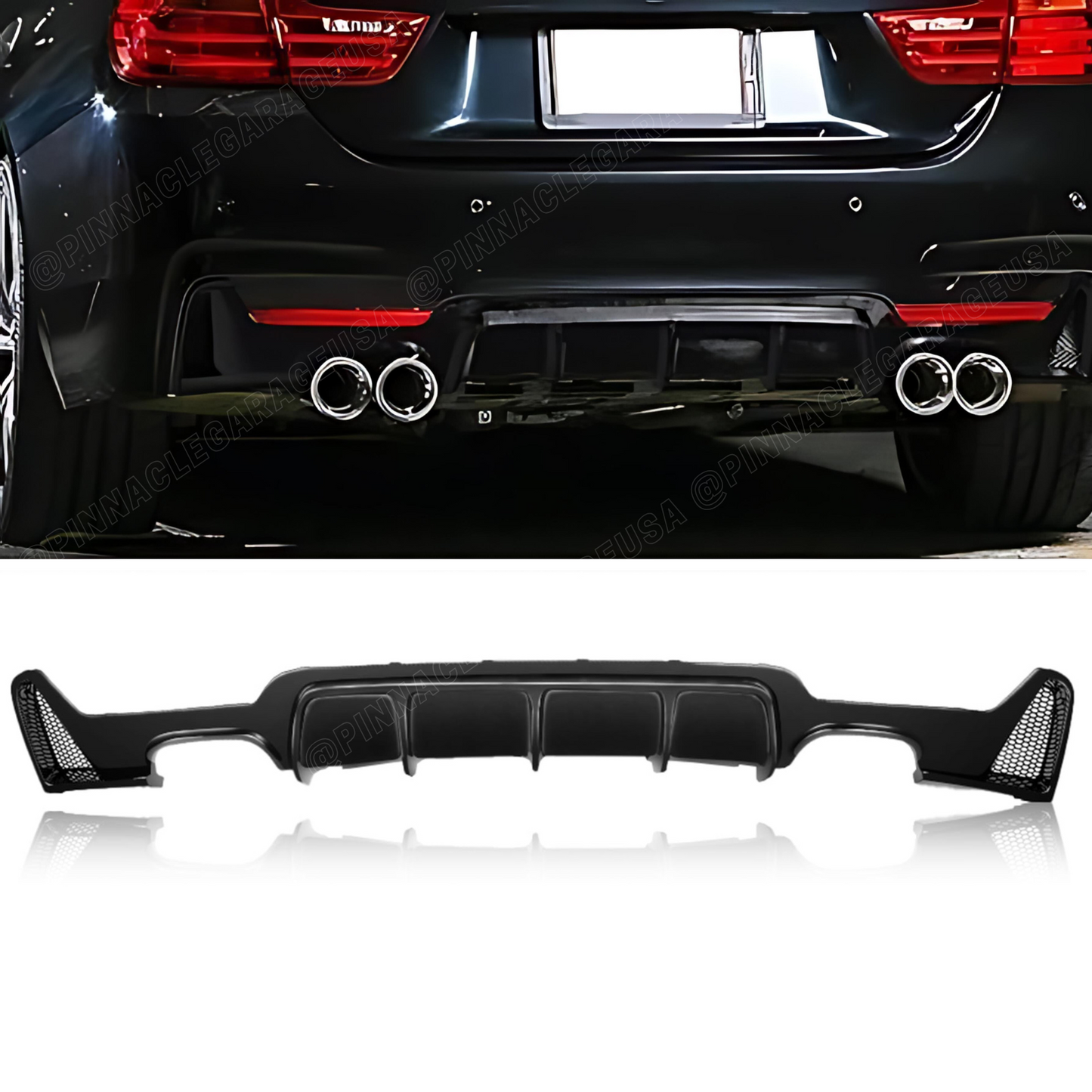 2014-2020 BMW 4 Series F32/ F33/ F36 Rear Diffuser for M Sport Rear Bumper