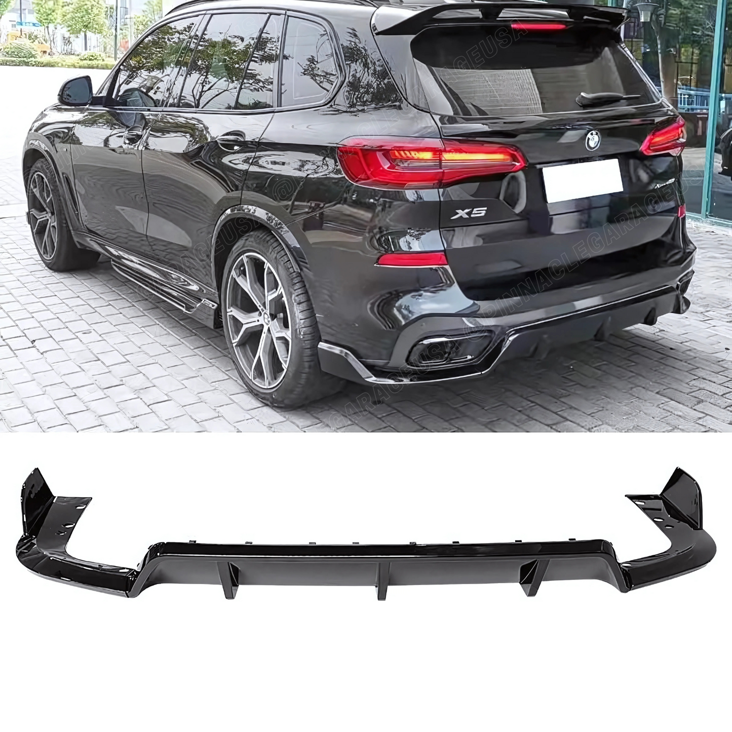 2019-2024 BMW X5 Series G05 Rear Bumper Diffuser for M Sport