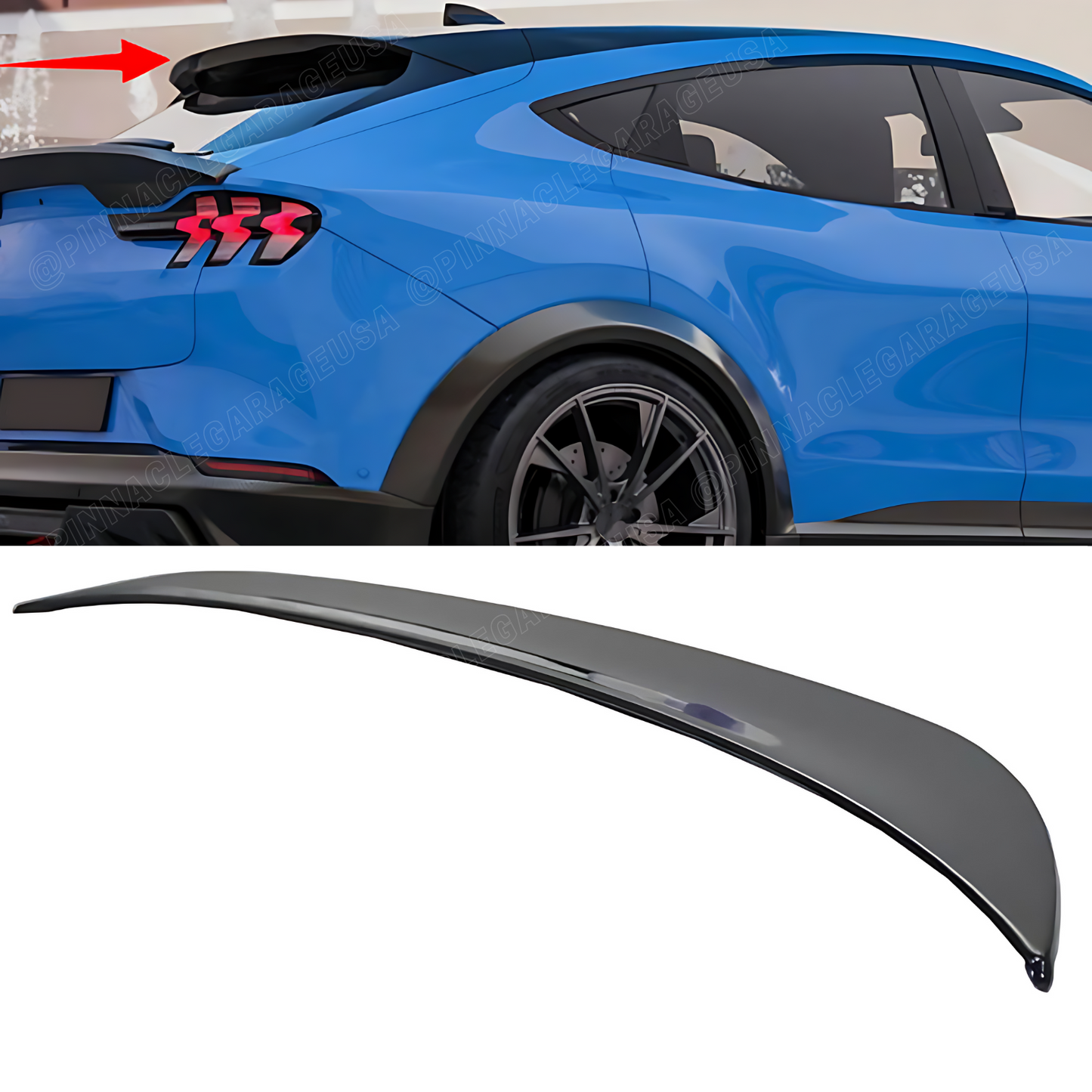 2021-2024 Ford Mustang Mach-E Rear Roof Window Spoiler