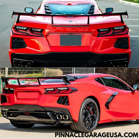 2020-2024 Chevrolet Corvette C8 Rear High Wing Style Trunk Spoiler