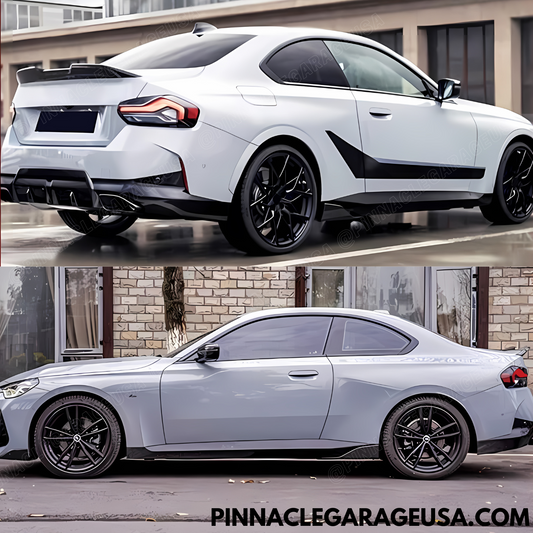 2022-2024 BMW 2 Series G42 230i/ M240i Side M Performance Style Skirts Splitters Extensions