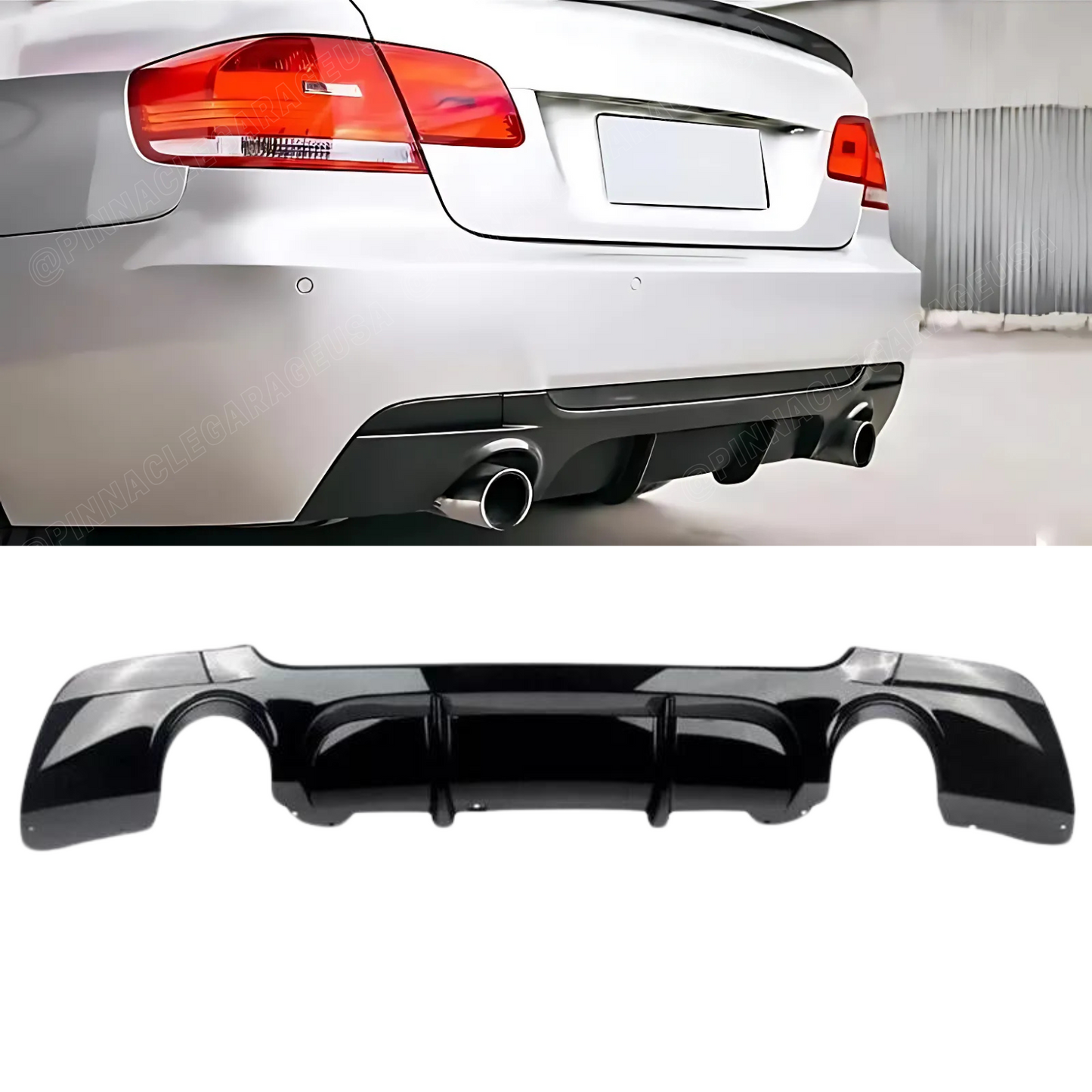 2007-2013 BMW 3 Series E92/E93 M-Performance Style Rear Bumper Lip Diffuser