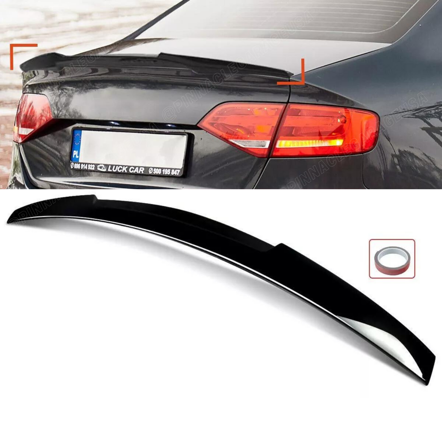 2009-2012 AUDI A4/ S4 (B8) Rear M4 Style Trunk Spoiler