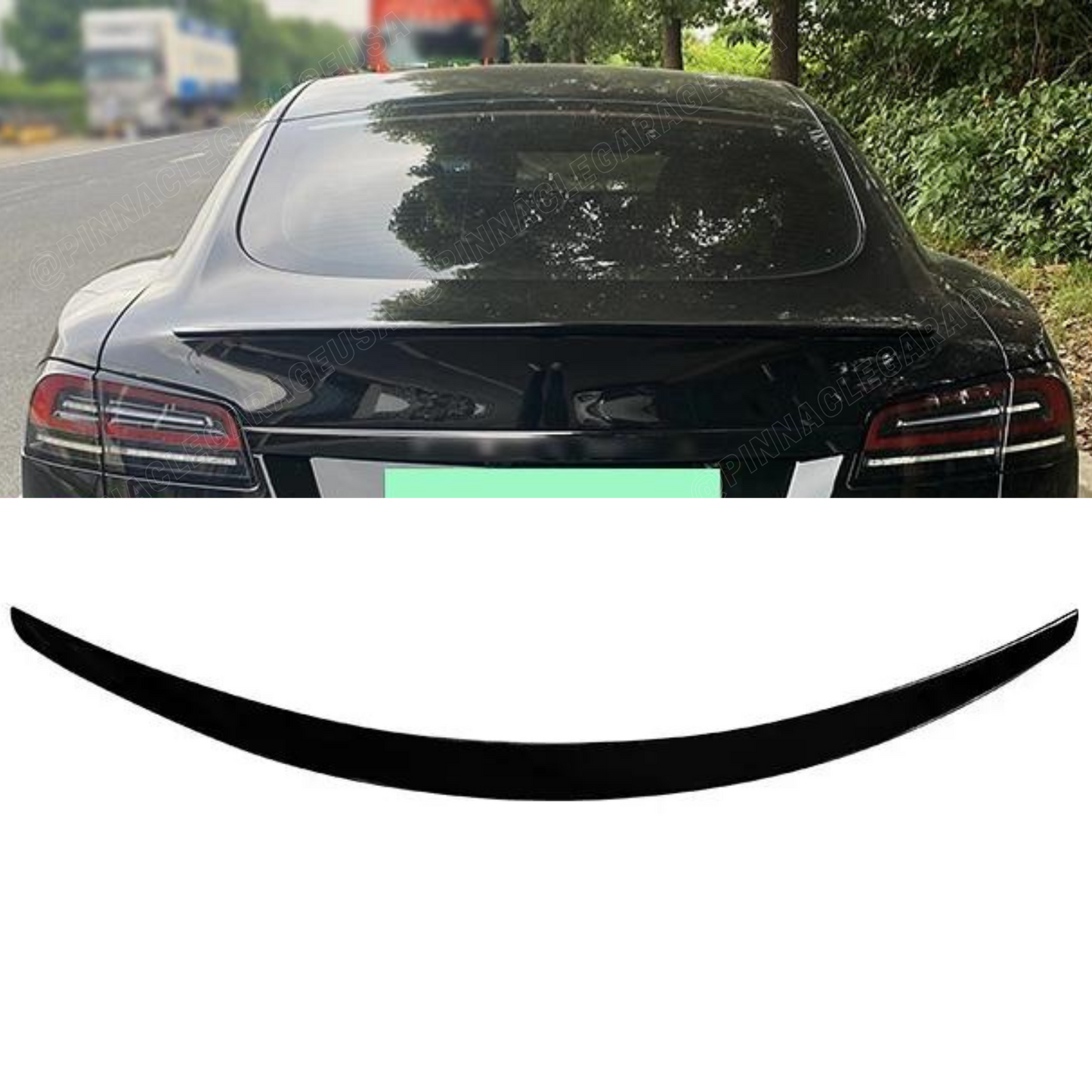 2012-2024 Tesla Model S Rear Refresh Style Trunk Spoiler