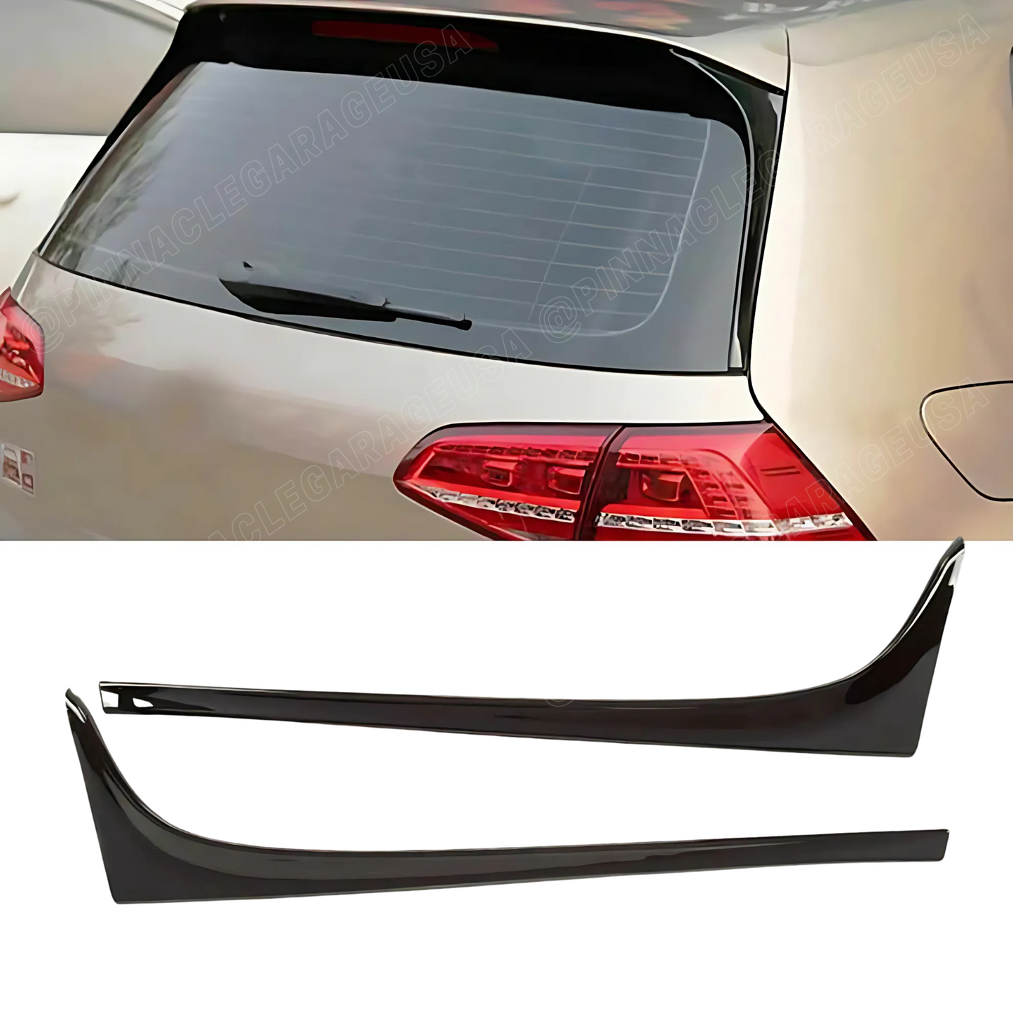 2013-2017 Volkswagen Golf 7 Variant Wagon Rear Window Side Spoiler