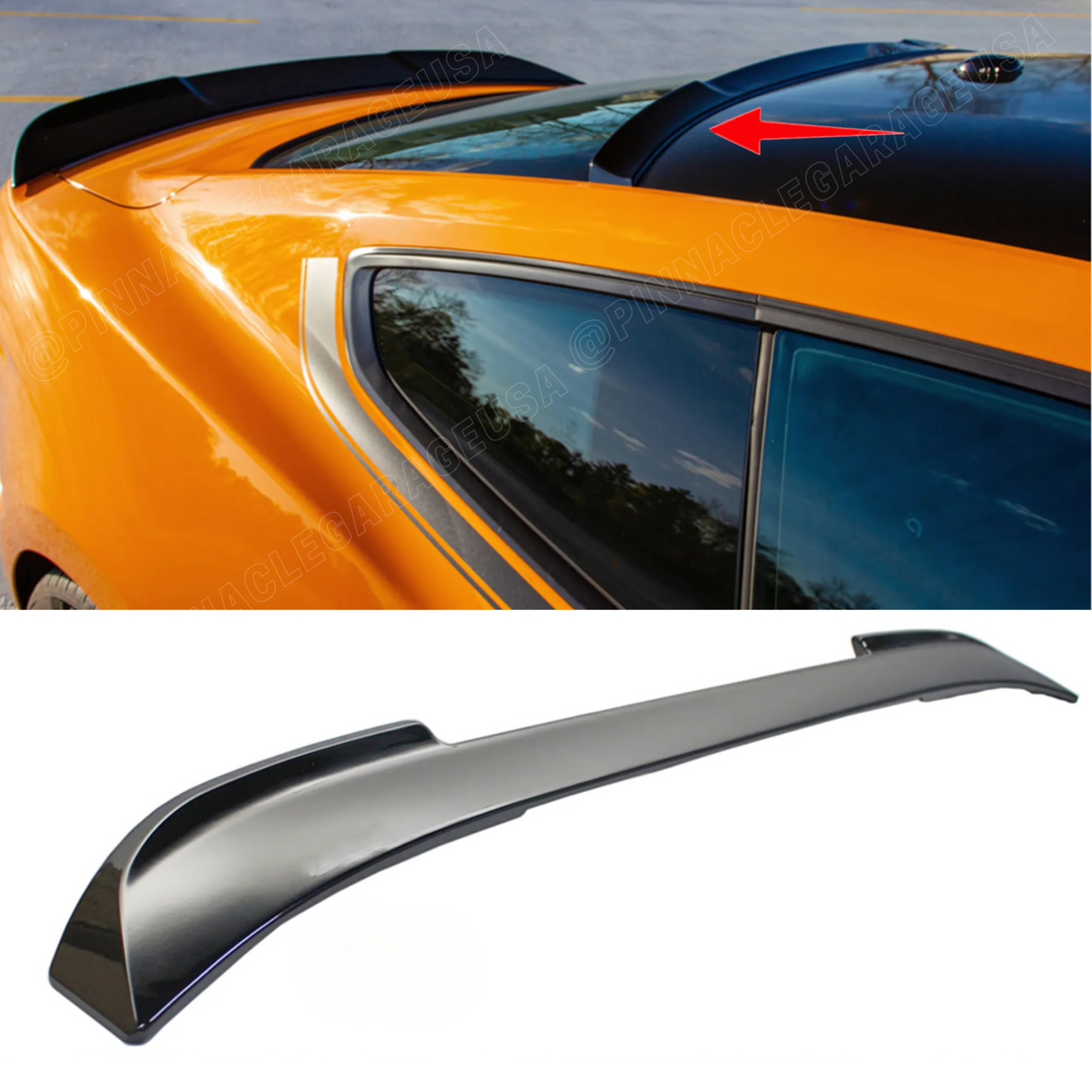 2015-2022 Ford Mustang Rear Window Roof Spoiler