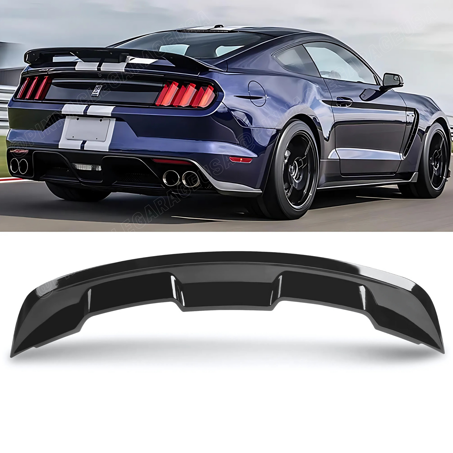 2015-2022 Ford Mustang Rear GT500 Style Trunk Spoiler