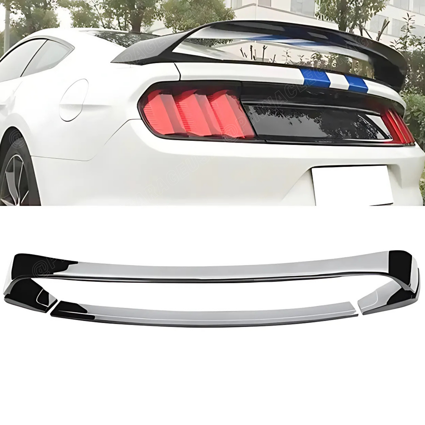 2015-2022 Ford Mustang Rear GT350R Style Trunk Spoiler Wing