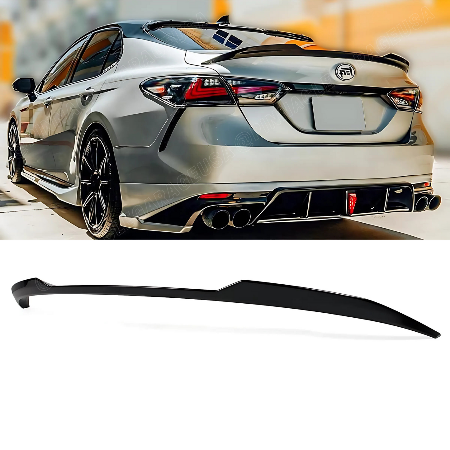 2018-2024 Toyota Camry SE/ XSE/ LE/ XLE Rear V Style Trunk Spoiler