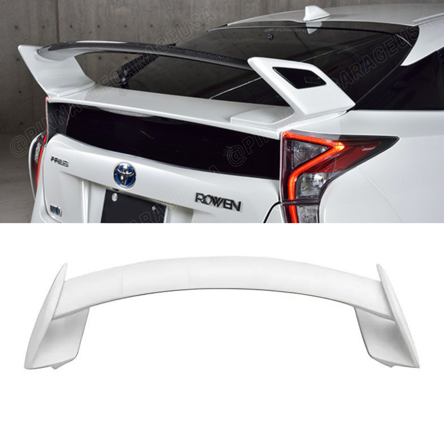 2003-2015 Toyota Prius Hatchback Rear Trunk JDM Rowen Style Spoiler Wing