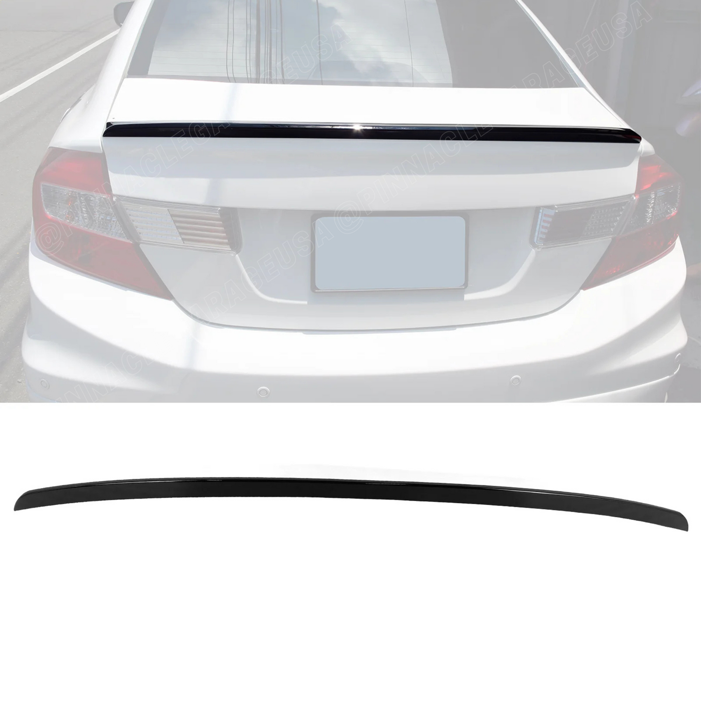 2012-2013 Honda Civic 9th Gen Sedan Rear Trunk Lip Spoiler