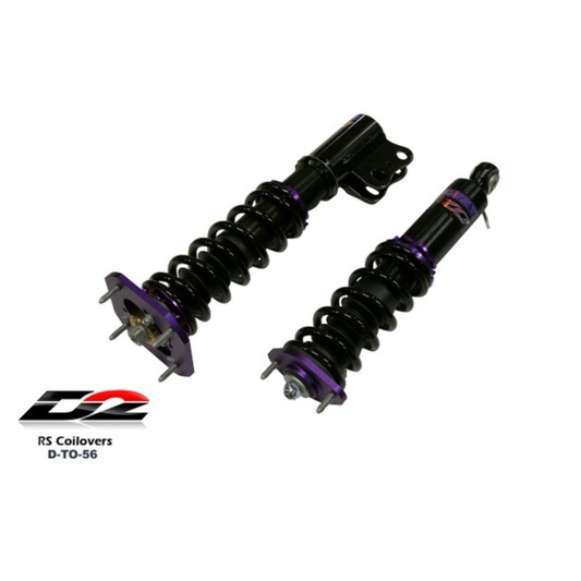 D2 Racing RS Coilovers for 1990-1999 Toyota Tercel/ 91-99 Paseo (FWD) - (D-TO-56)