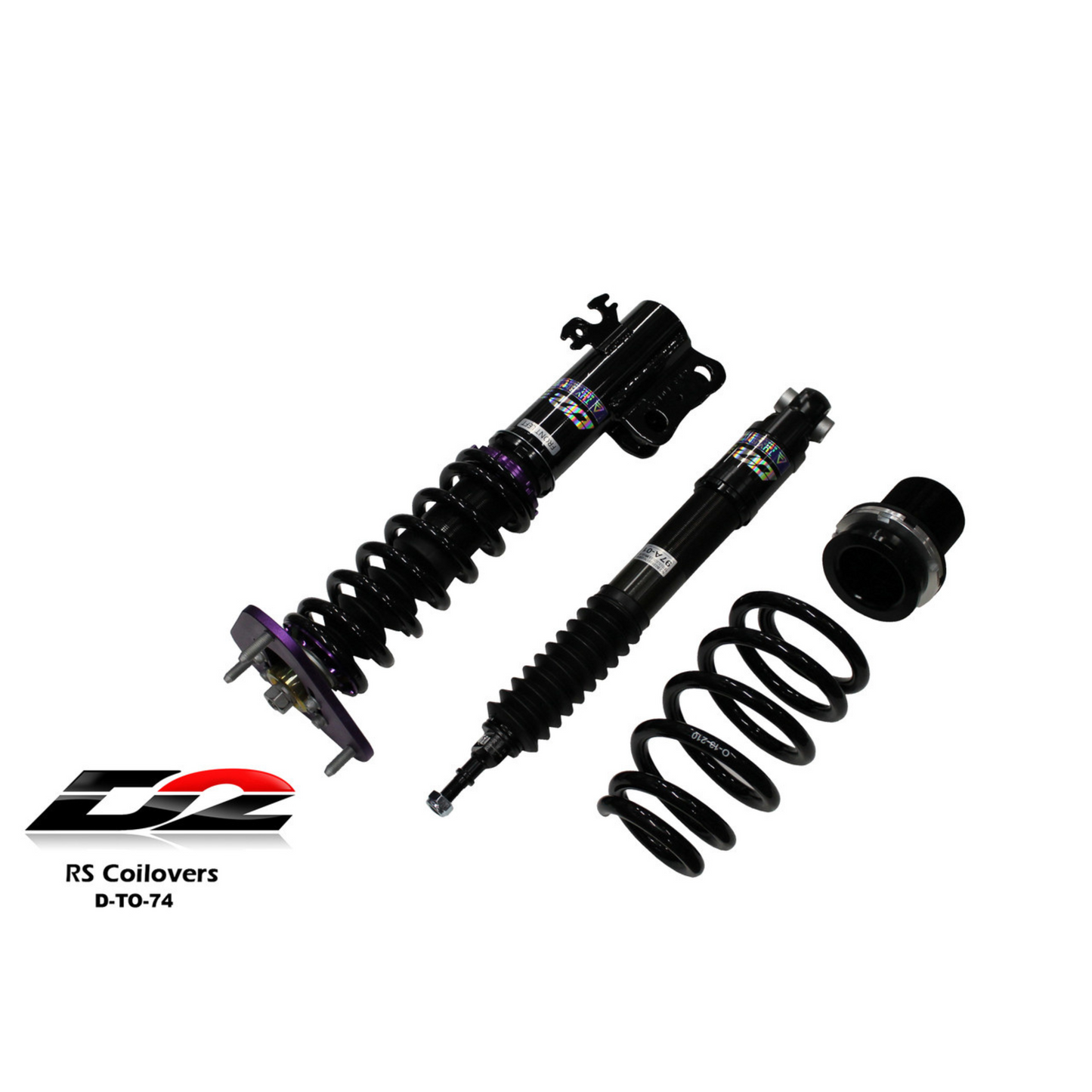 D2 Racing RS Coilovers for 2018-2021 Toyota CH-R / 19-21 Lexus UX200/UX250h (D-TO-74)